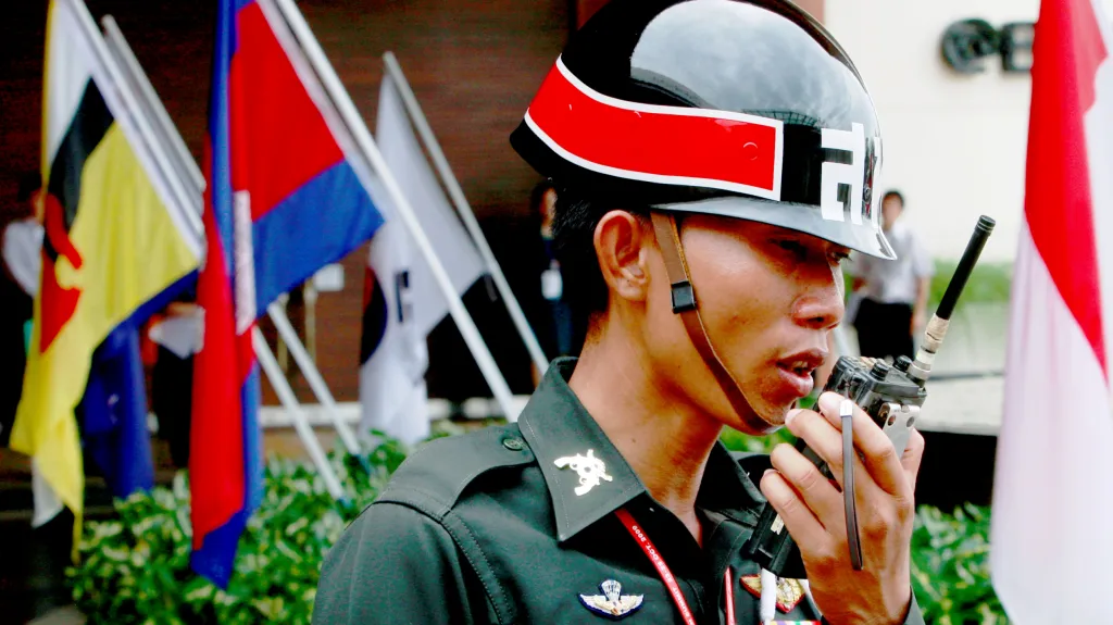 Policistka v thajské provincii Hua Hin
