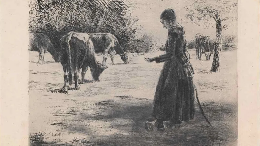 Max Liebermann, Pasačka krav, nedatováno (1891)