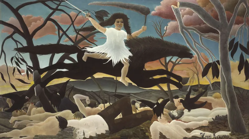 Henri Rousseau / Válka (Jízda sváru), ca 1894