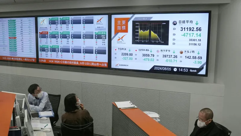 Japonská burza zažila prudký pokles akcií