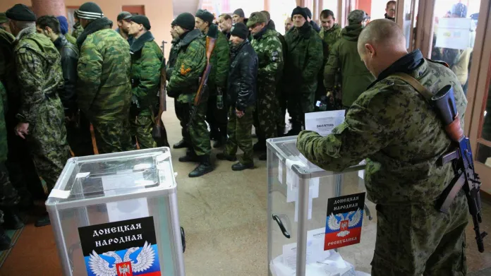 Volby separatistů na východě Ukrajiny