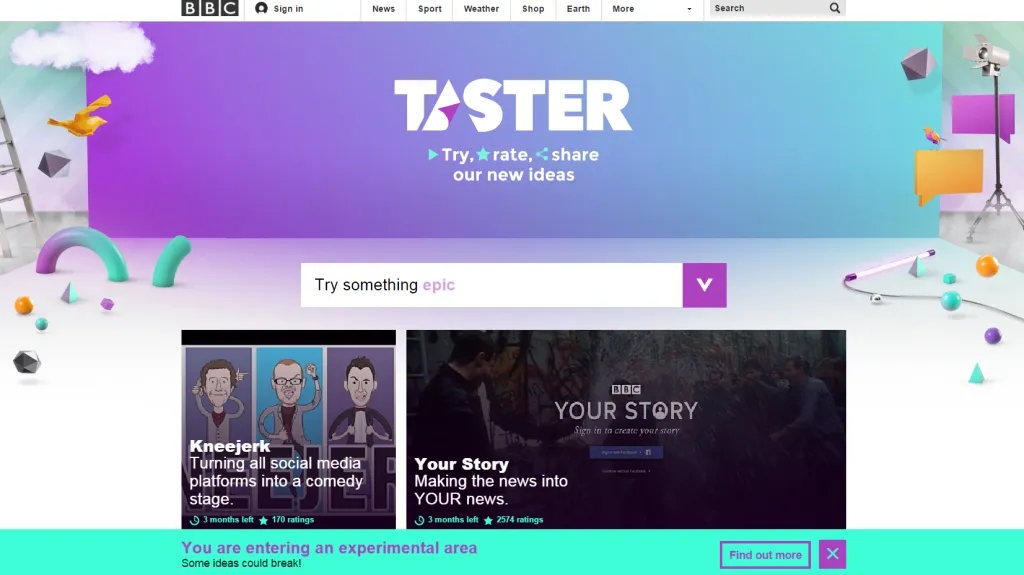 BBC Taster