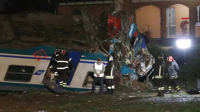 Vlakové neštěstí na severu Itálie