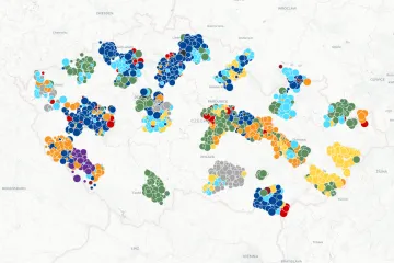 Interaktivní mapa: Jak hlasovaly pro senátory jednotlivé obce?