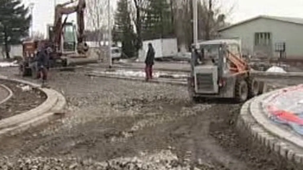 Výstavba křižovatky
