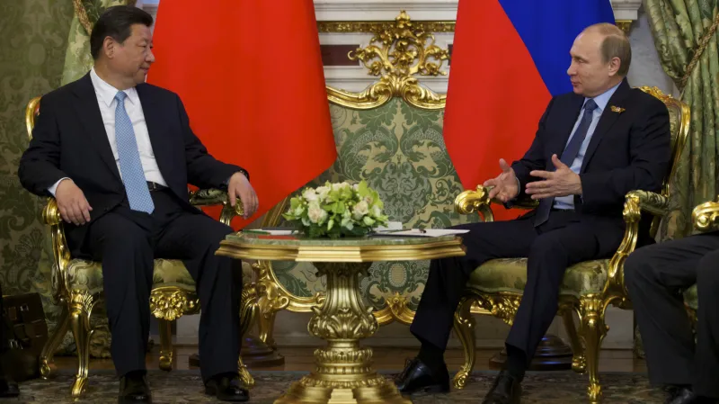 Si-ťin  Pching a Vladimir Putin