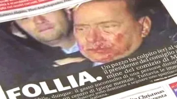Italský tisk o útoku na Berlusconiho