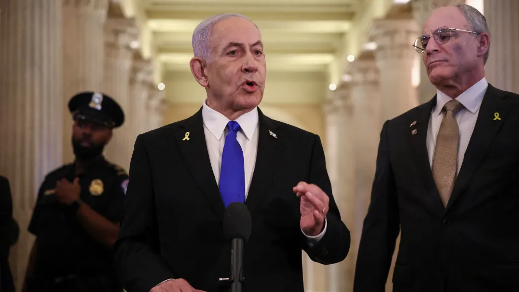 Izraelský premiér Benjamin Netanjahu ve Washingtonu