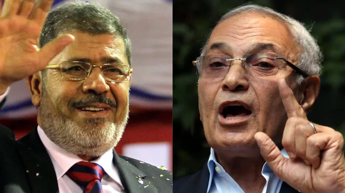 Muhammad Mursí a Ahmad Šafík