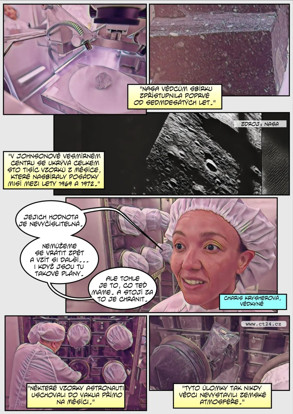 NASA zpřístupní měsíční vzorky vědcům