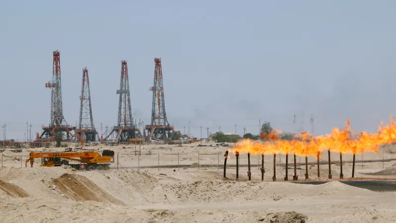 Těžba ropy v Iráku