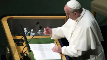 Papež František promluvil v OSN