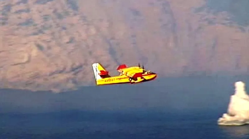 Hašení požárů na Ibize