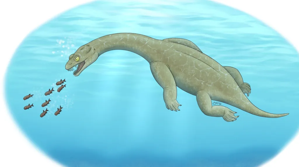 Rekonstrukce Brevicaudosaura jiyangshanensis