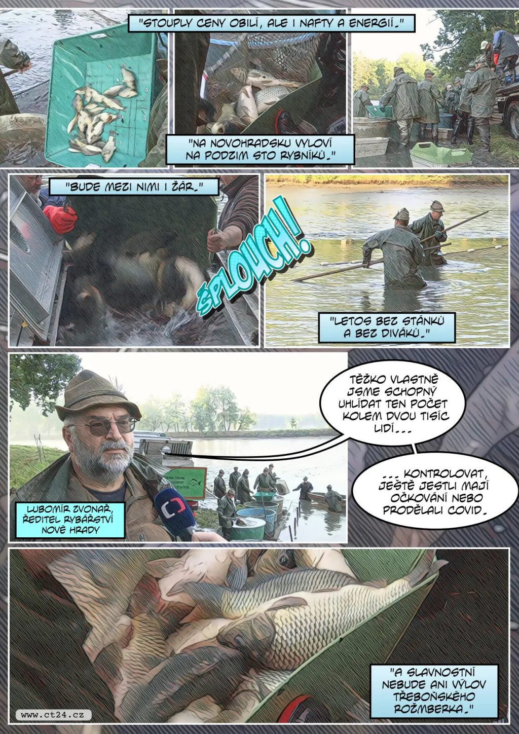 Kapři jsou po deštivém jaru menší