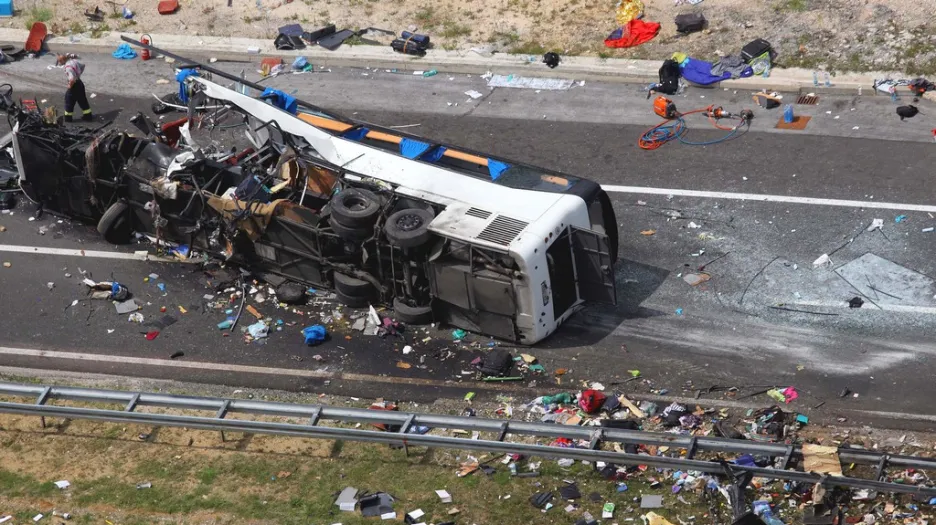 V Chorvatsku havaroval český autobus