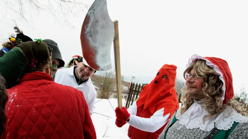 Masopustní průvod - Boubská u Vimperka