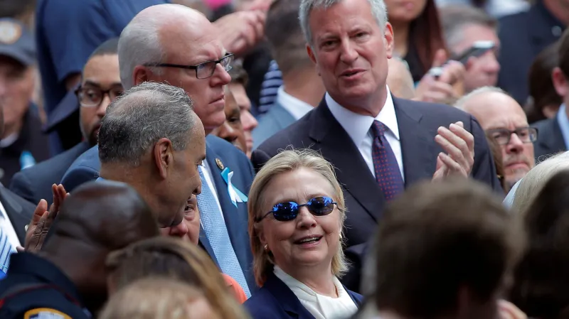 Hillary Clintonová na připomínkové akci k výročí teroristických útoků z 11. září 2001