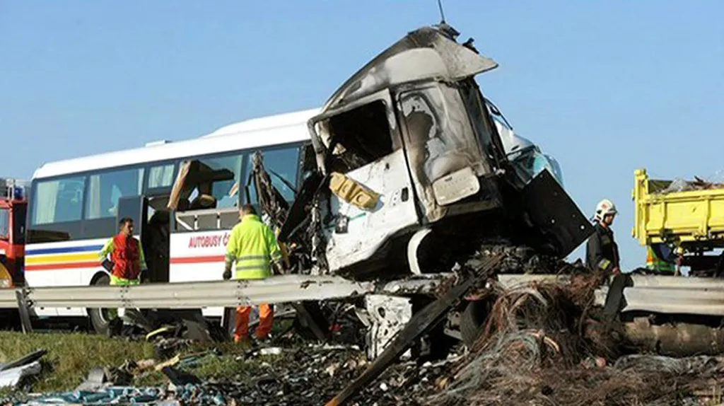 Nehoda českého autobusu v Maďarsku