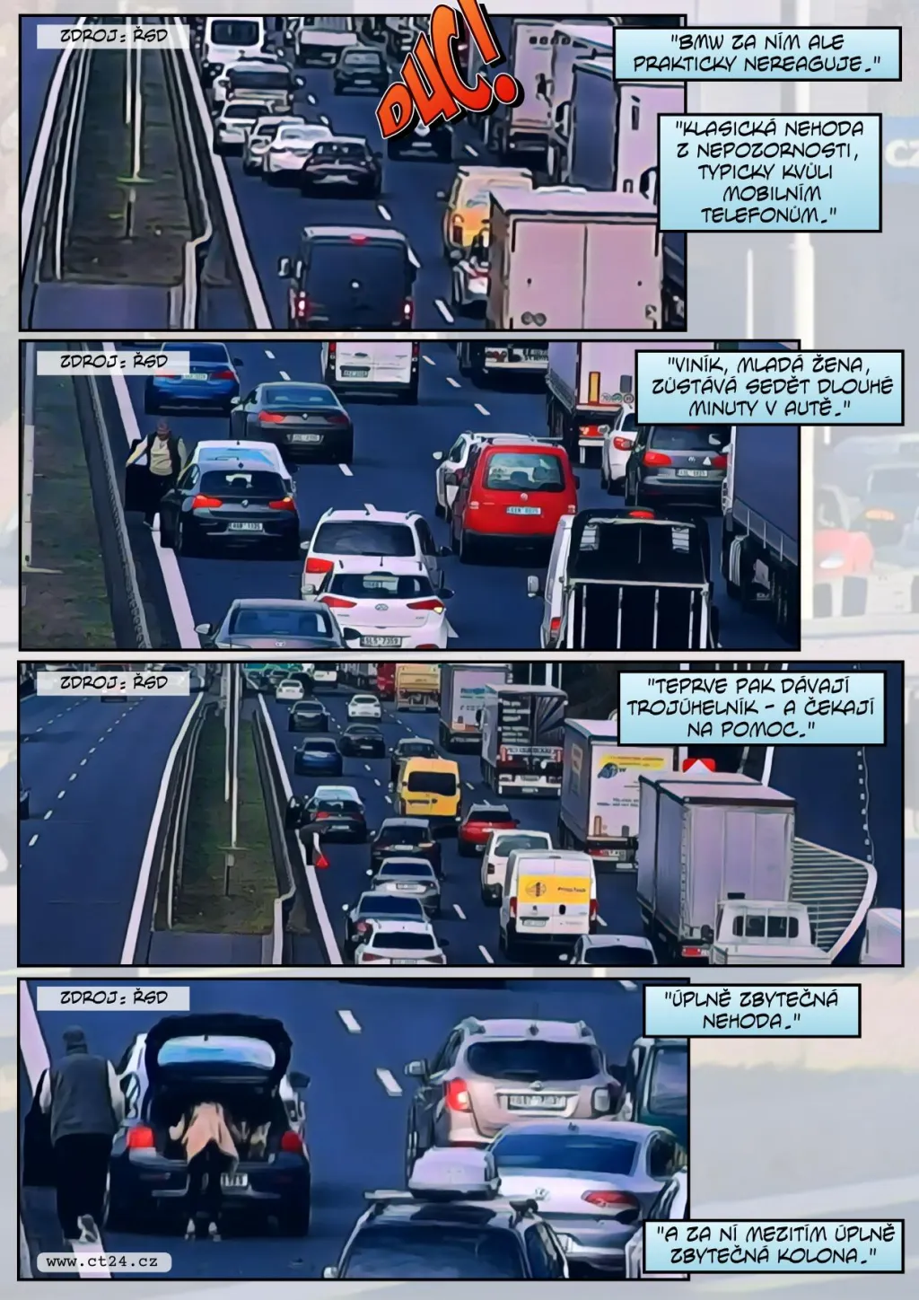 Kdy volat k nehodě policii? Řidiči často chybují