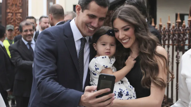 Juan Guaidó se svojí rodinou