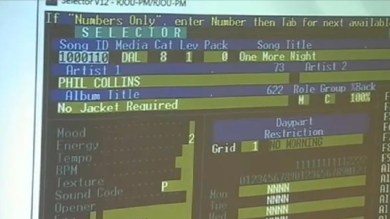 Hudební software Selector
