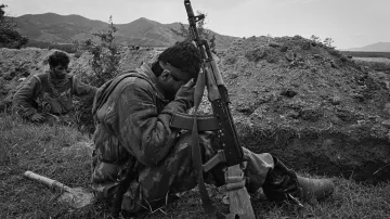 Z výstavy Když se Bůh nedíval