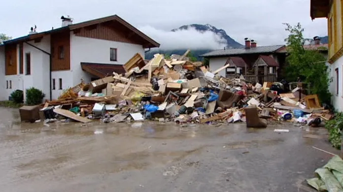 Následky záplav v Rakousku