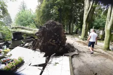 Pondělní bouřky vzaly proud tisícům domácností na jihu Čech i Moravy