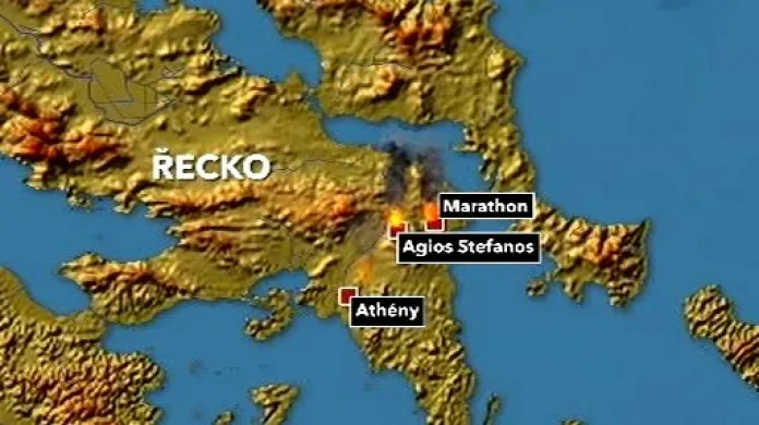 Požáry v Řecku