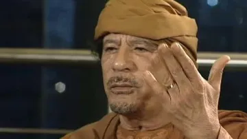 Muammar Kaddáfí při rozhovoru pro ABC