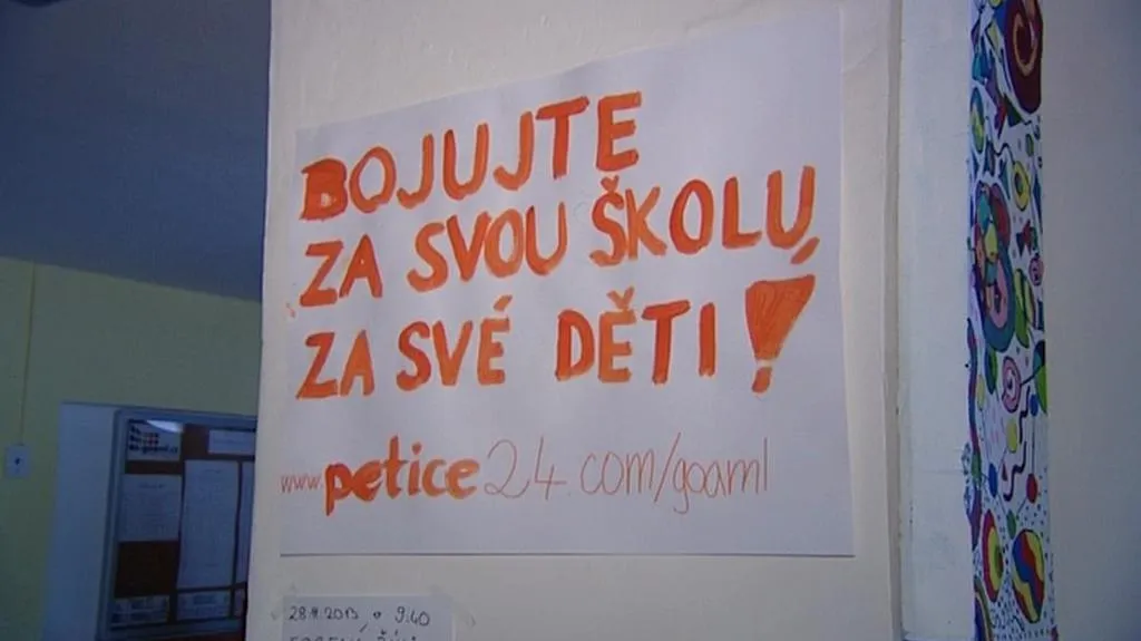 Protesty na mariánskolázeňském gymnáziu