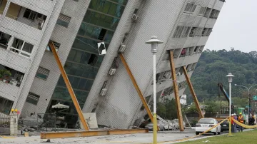 Zemětřesení ve městě Chua-lien na Tchaj-wanu