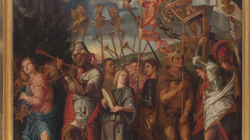 Peter Paul Rubens a Erasmus II. Quellinus / z cyklu Césarův triumf