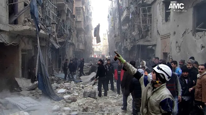 Důsledky náletu vládních sil na Aleppo