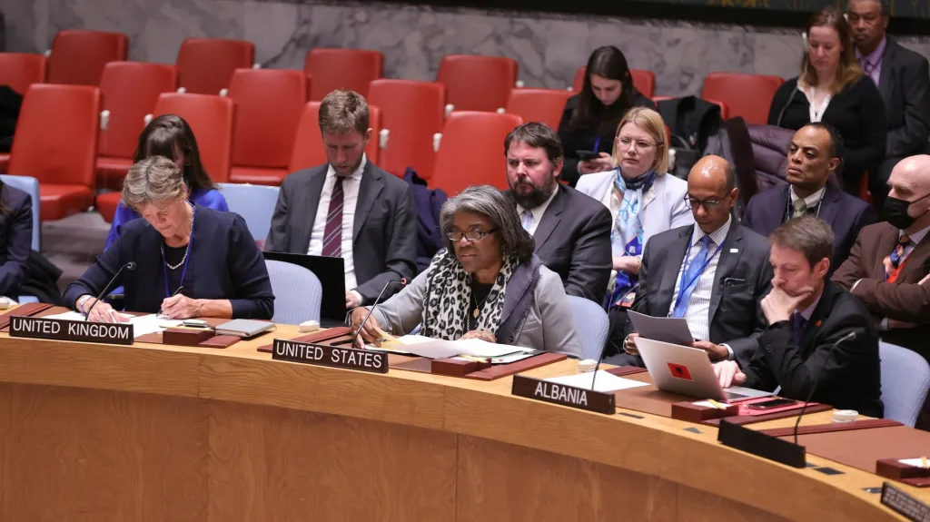 Linda Thomasová-Greenfieldová na mimořádném zasedání Rady bezpečnosti OSN