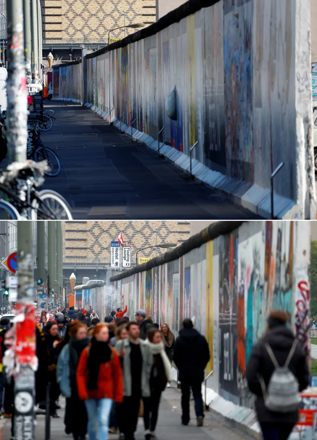 Osamocená Berlínská zeď
