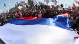 Demonstrace proruských aktivistů