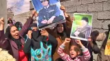 Demonstrace příznivců Muammara Kaddáfího