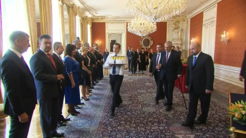 Slavnostní ceremonál na Hradě