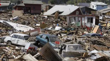Chile zdevastované zemětřesením