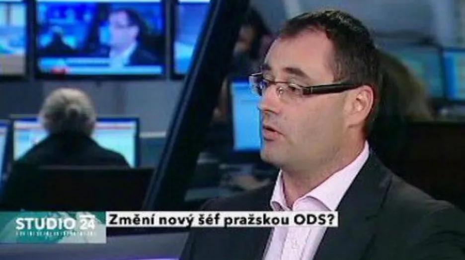 Studio ČT24 k situaci v pražské ODS