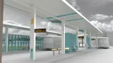 Vizualizace nového dopravního terminálu v Holešově