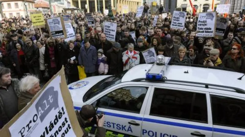 Demonstrace proti reformám