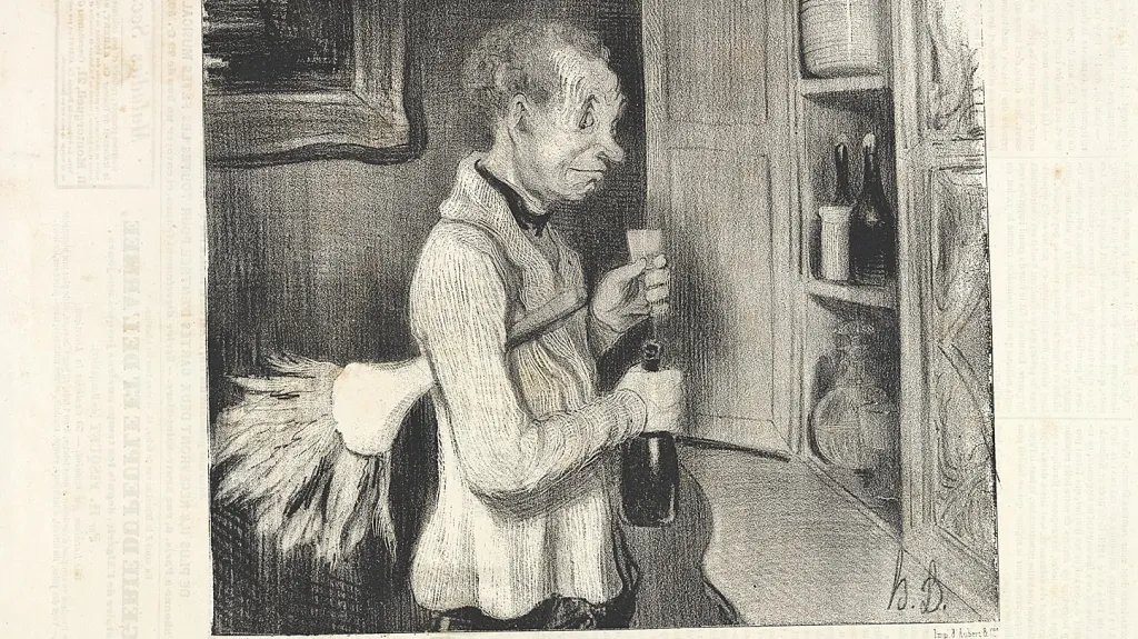 Honoré Daumier / Chuť, 1839, křídová litografie