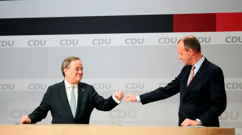Armin Laschet a Friedrich Merz