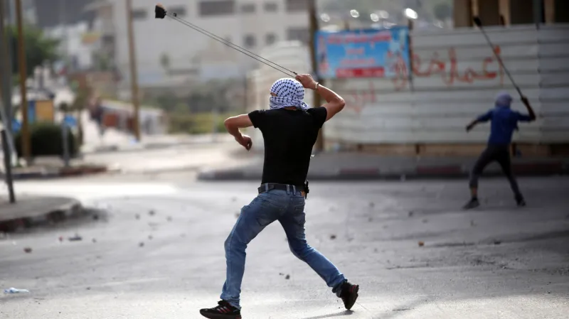 Demonstranti na Západním břehu