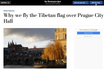 Čína je nespolehlivá, svede obětovat i výhodné dohody, píše Hřib pro Washington Post