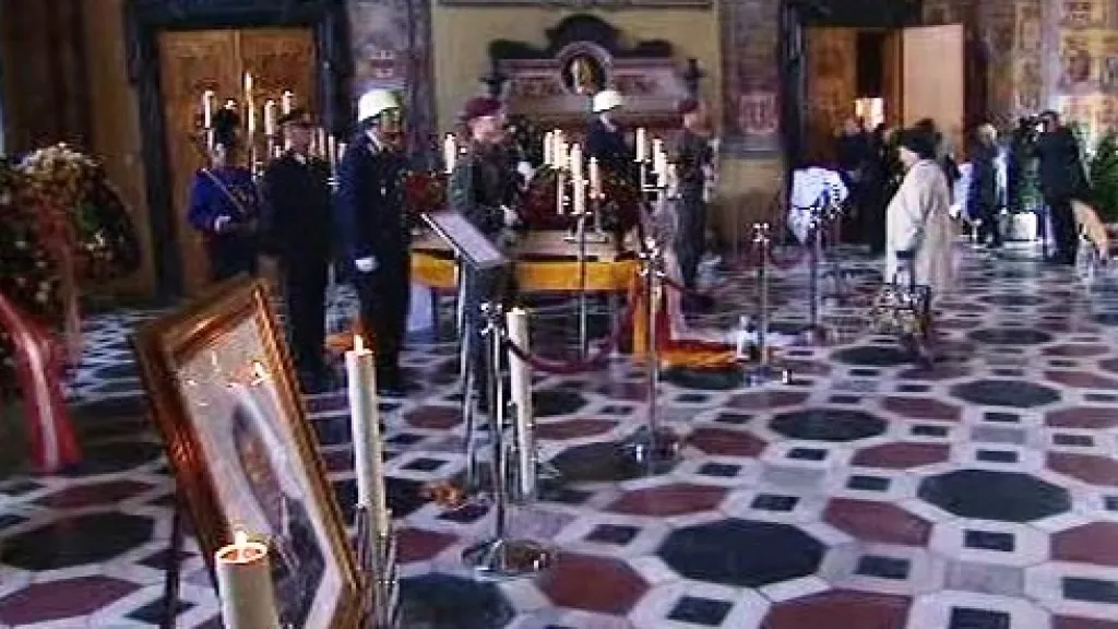 Rakev s tělem Jörga Haidera