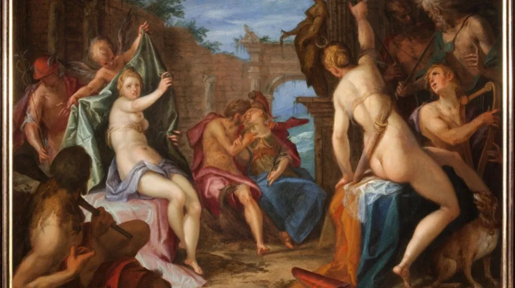 Shromáždění bohů od Hanse von Aachena